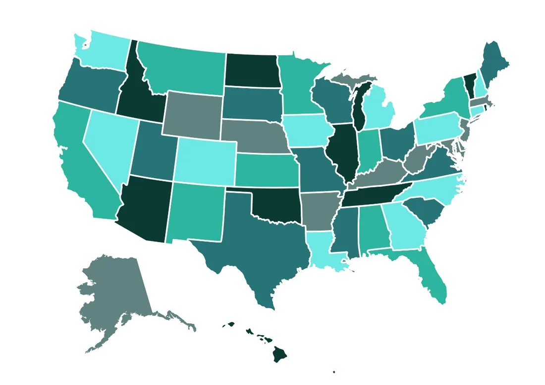 Mapa de Estados Unidos